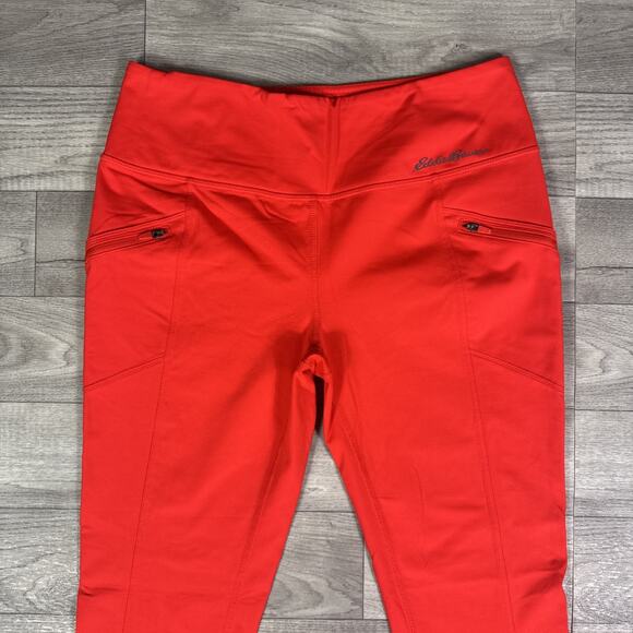 Eddie Bauer First Ascent Mid Rise Skinny Legging Pants Orange sz M - Picture 3 of 8